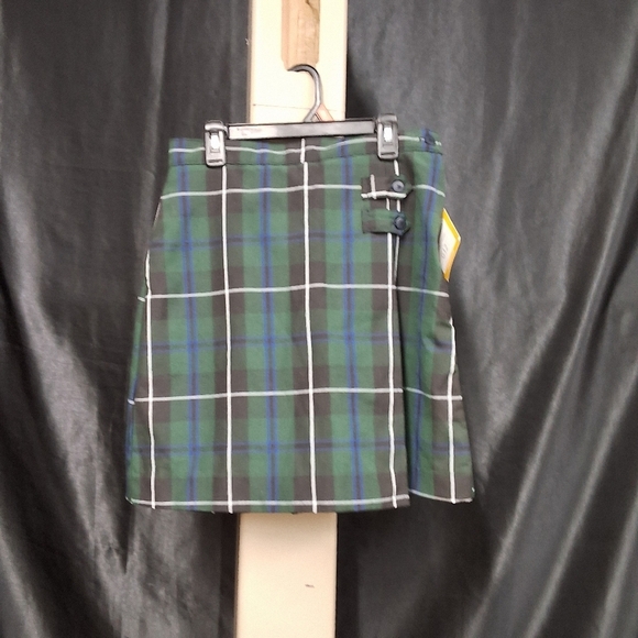 Columbia Green and Blue Wrap Skort Casual Mini - Picture 14 of 17